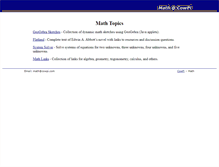 Tablet Screenshot of math.cowpi.com
